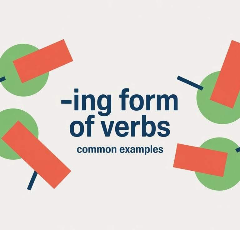 Ing Form of Verb