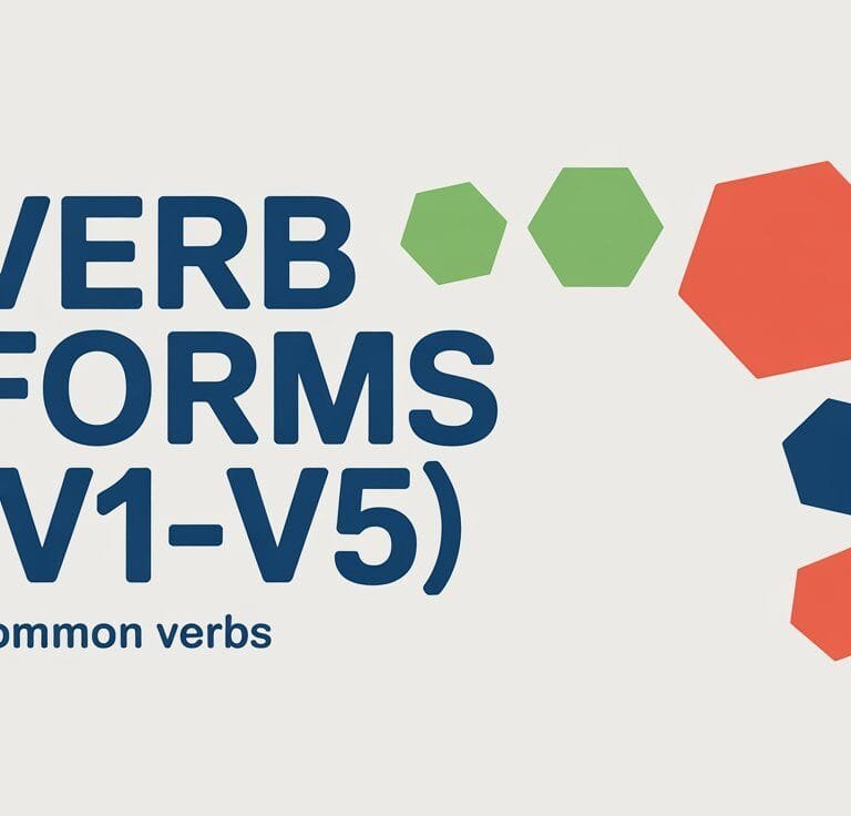 Verb Forms V1 V2 V3 V4 V5
