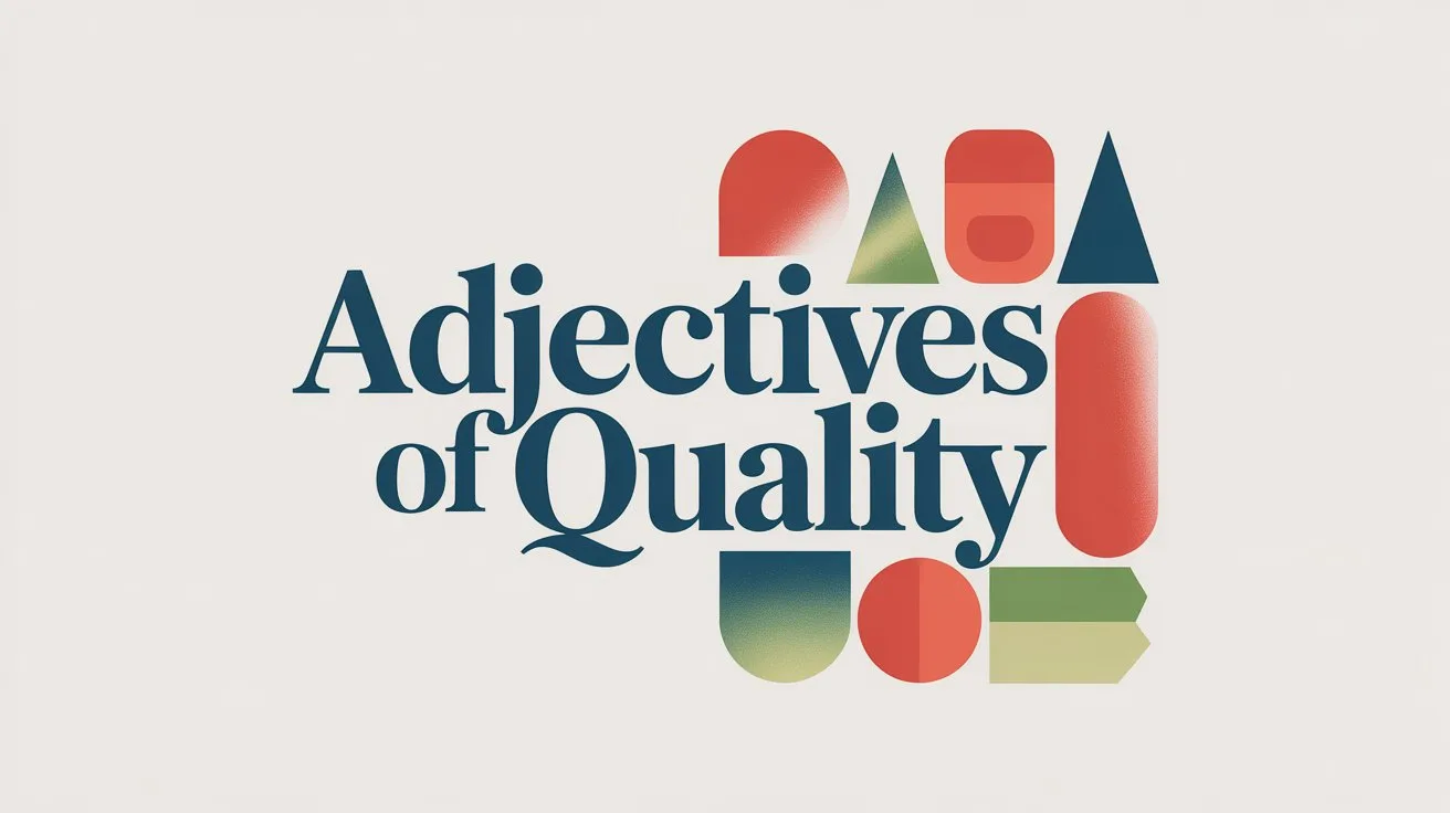 Adjectives of Quality in English