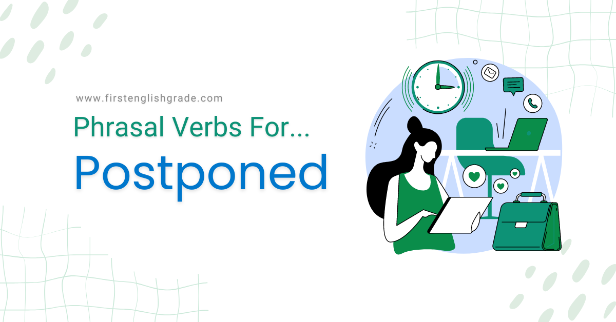 Postponed Phrasal Verbs in English