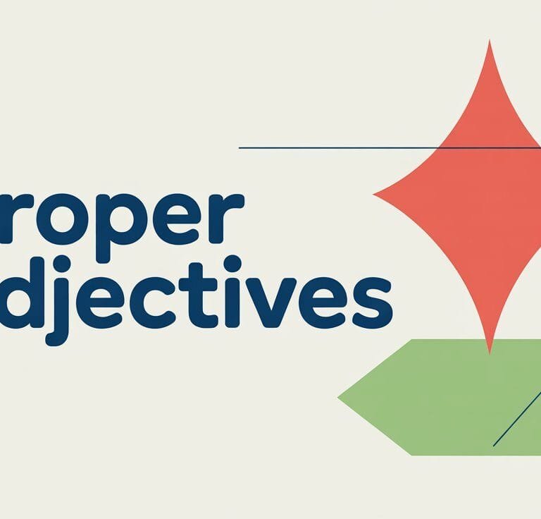Proper Adjectives in English