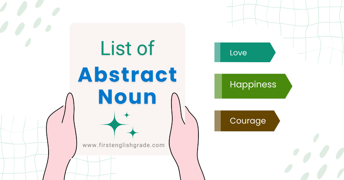 Abstract Noun List in English