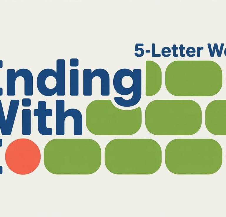 5-Letter Words Ending with E