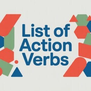 Action Verbs List in English