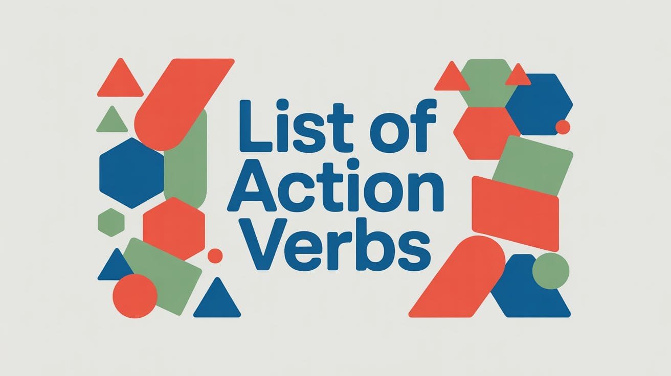 Action Verbs List in English
