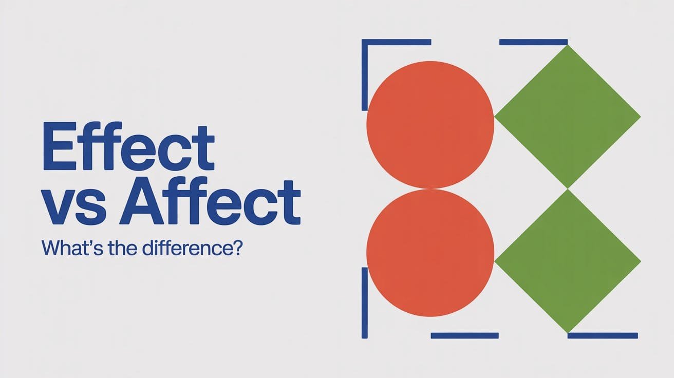 Effect vs Affect Difference