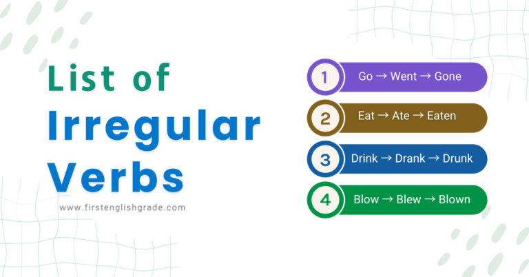 Irregular Verbs List: Your Handy Reference