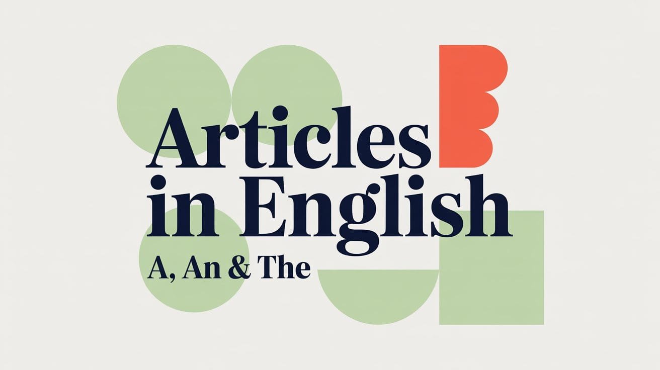 A An The Articles in English