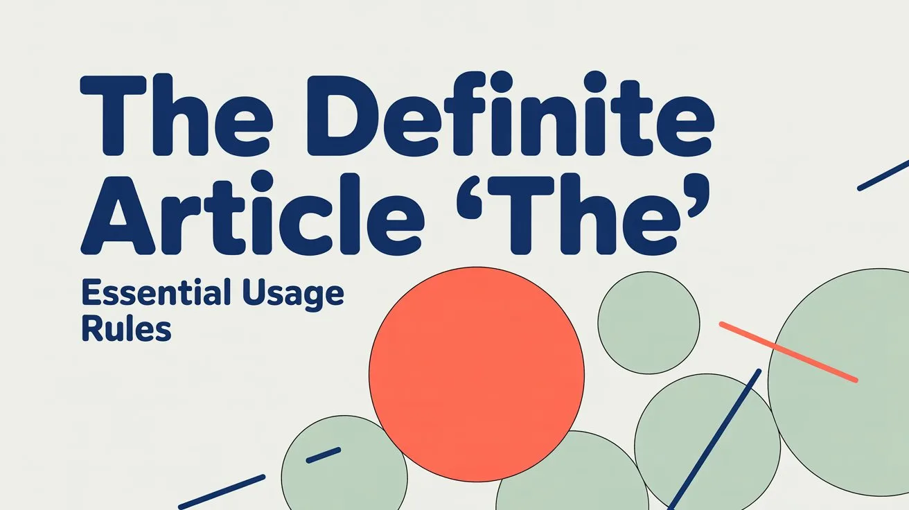 The Definite Article THE