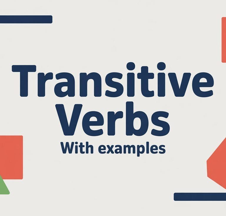 Transitive Verbs List