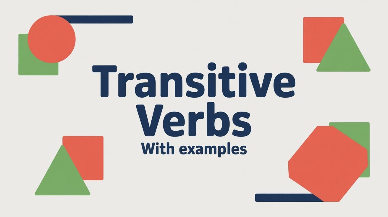 Transitive Verbs List