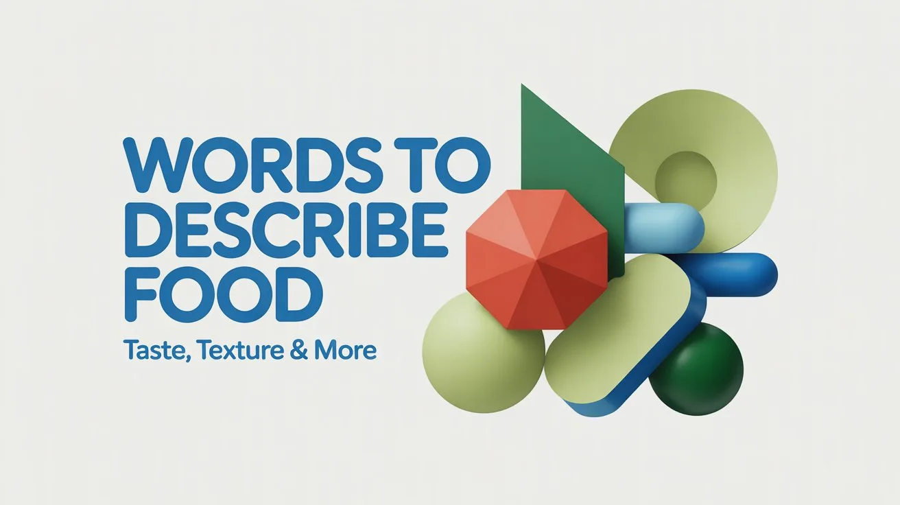 Words to Describe Food