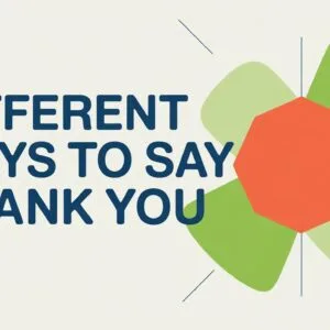 Different Ways to Say Thank You