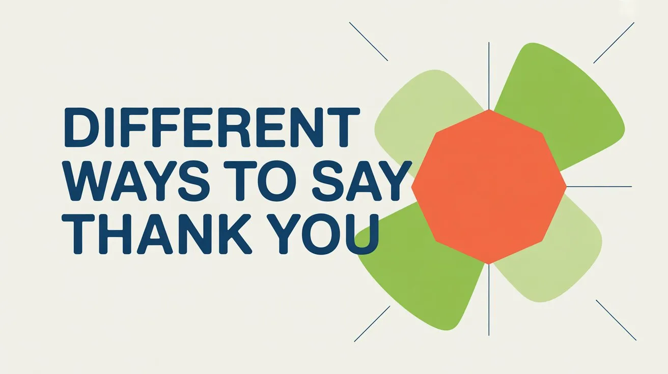 Different Ways to Say Thank You