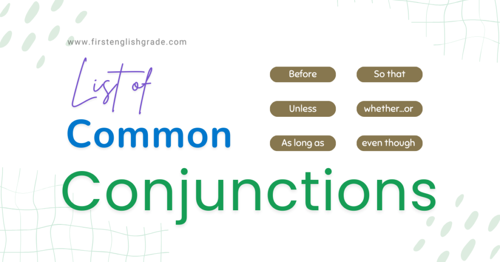 Most Common English Conjunctions