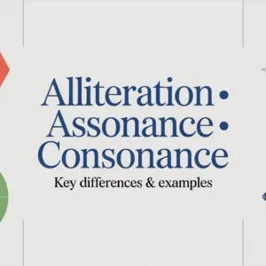 Alliteration vs. Assonance vs. Consonance