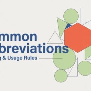 Common Abbreviations in English