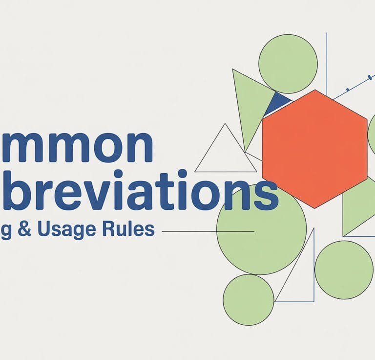 Common Abbreviations in English