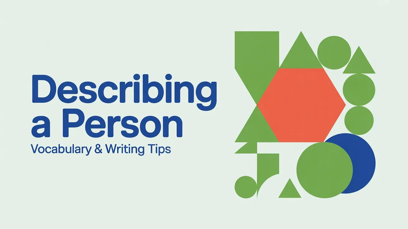 Describing a Person Vocabulary & Writing Tips