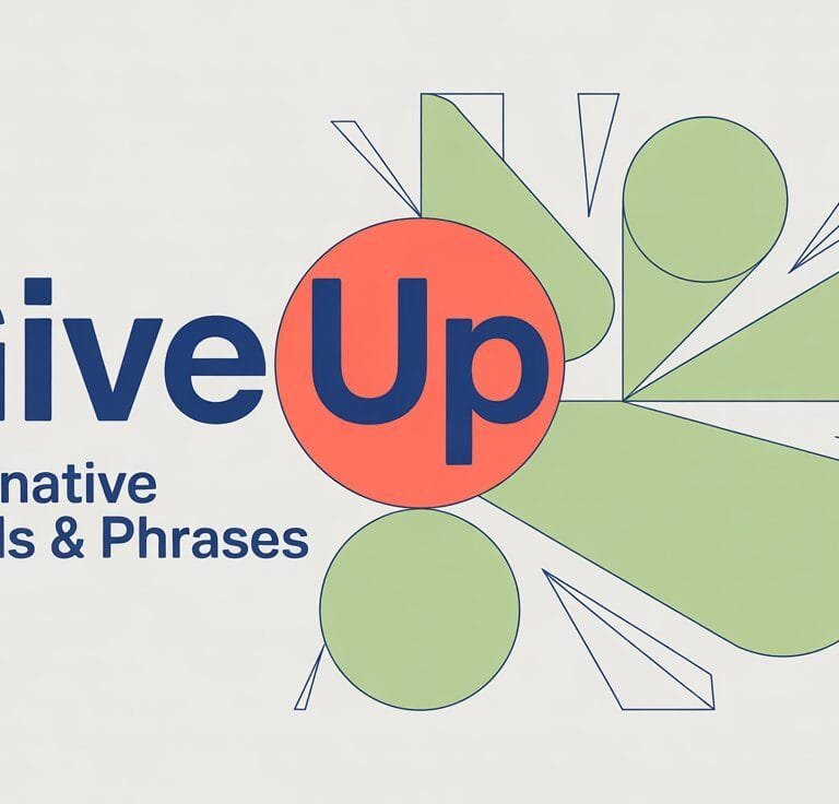 Give Up Synonym