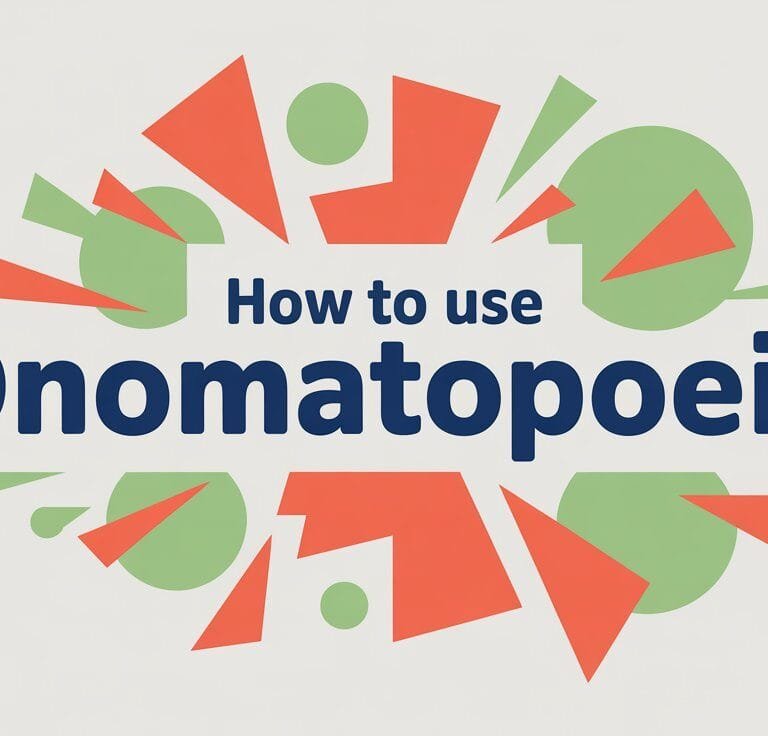 How to Use Onomatopoeia in Writing