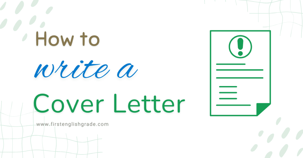 How to Write a Cover Letter