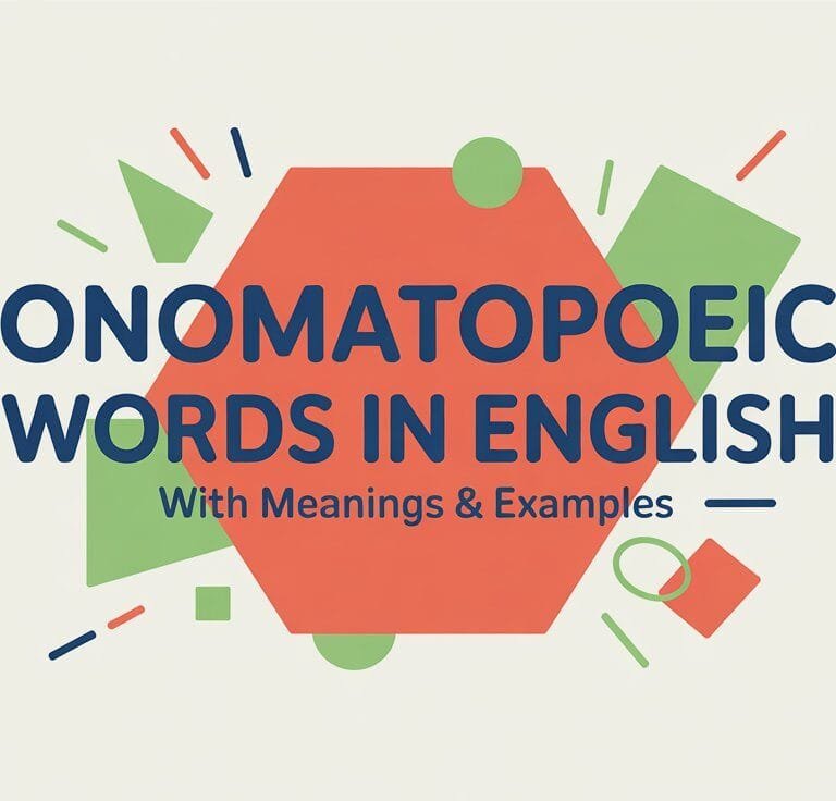 Onomatopoeic Words in English