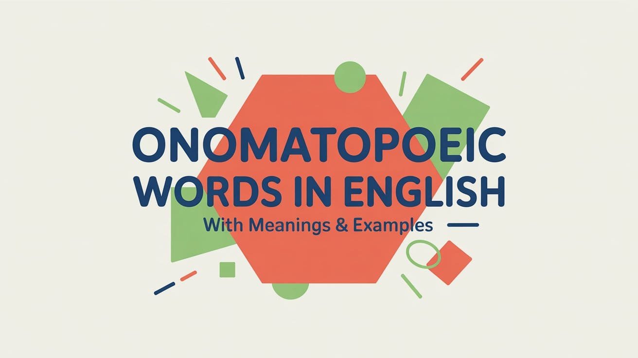Onomatopoeic Words in English