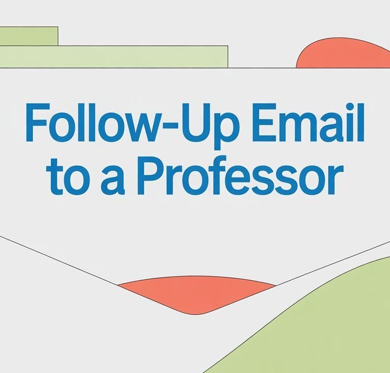 Follow-Up Email to a Professor