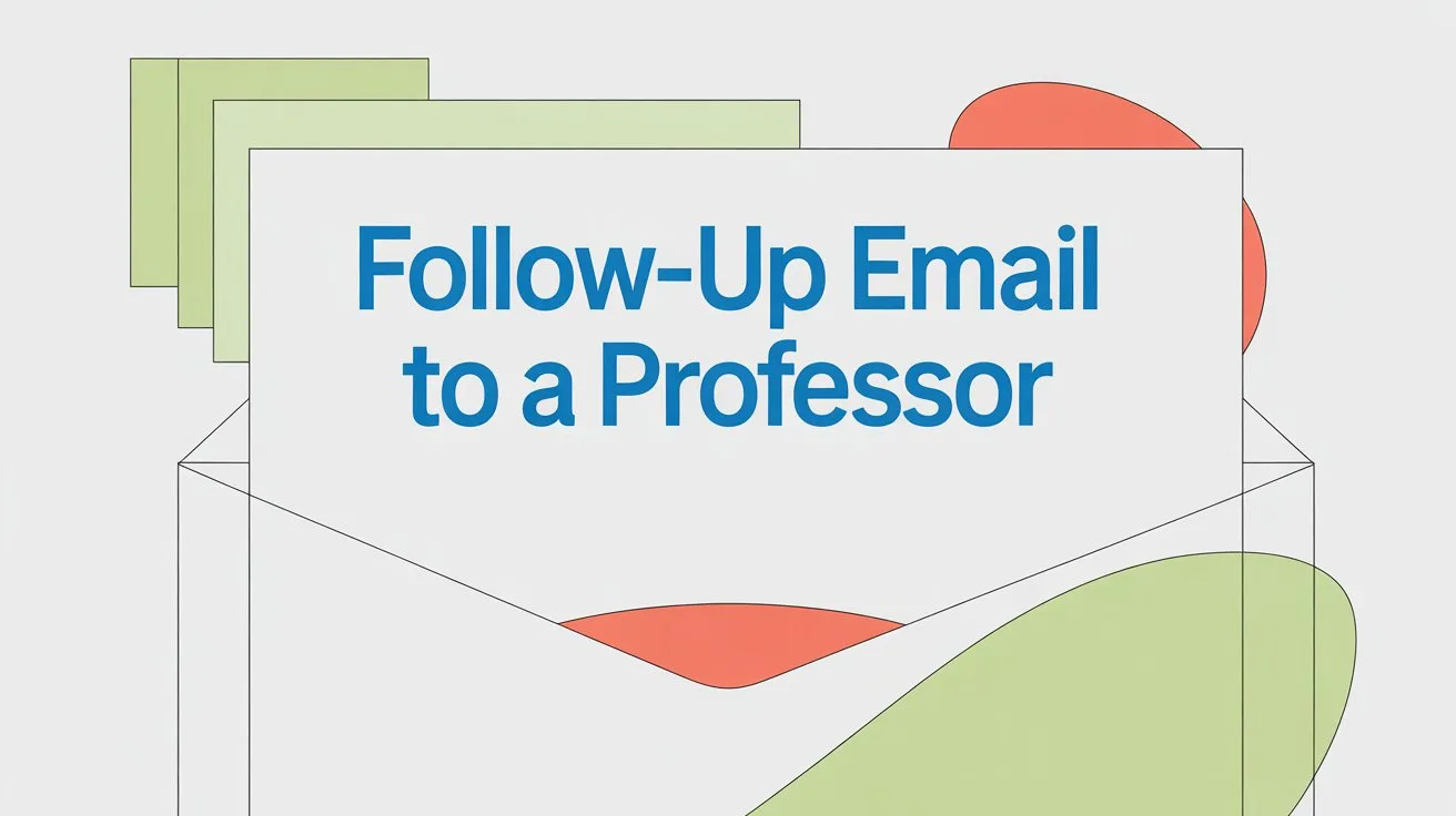 Follow-Up Email to a Professor
