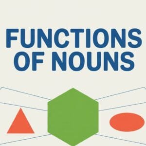 Functions of Nouns in a Sentence