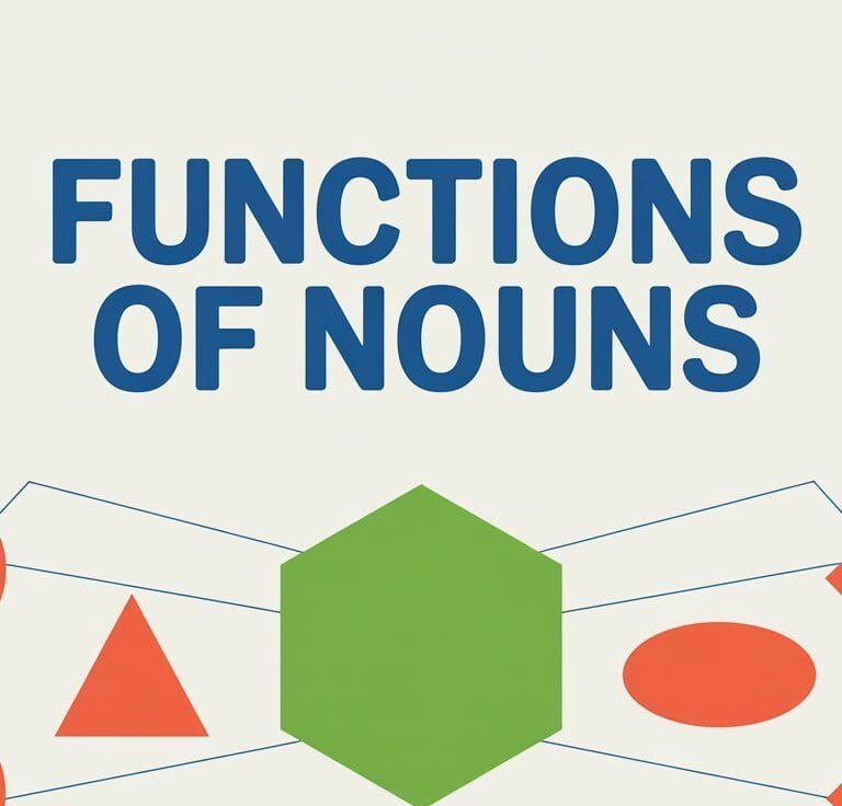 Functions of Nouns in a Sentence