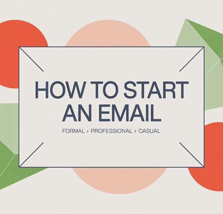 How to Start an Email