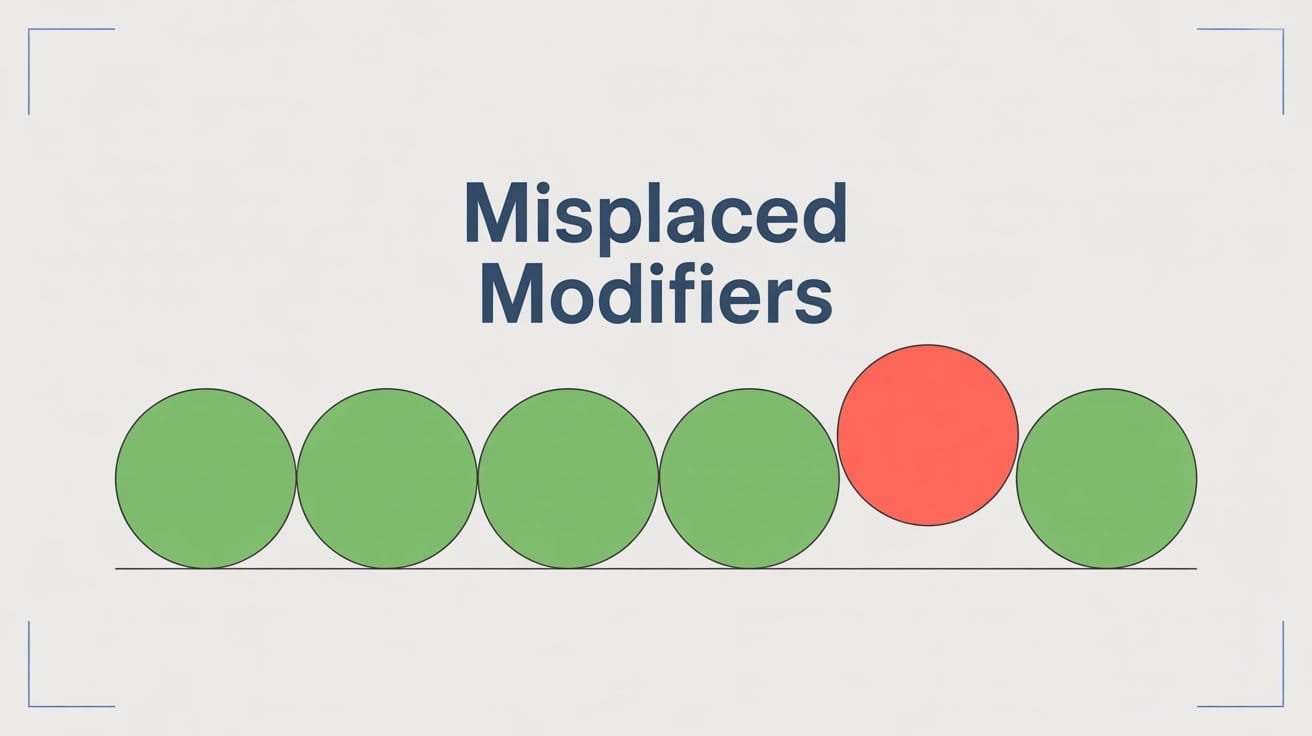 Misplaced Modifiers — Definition, Examples & How to Fix Them