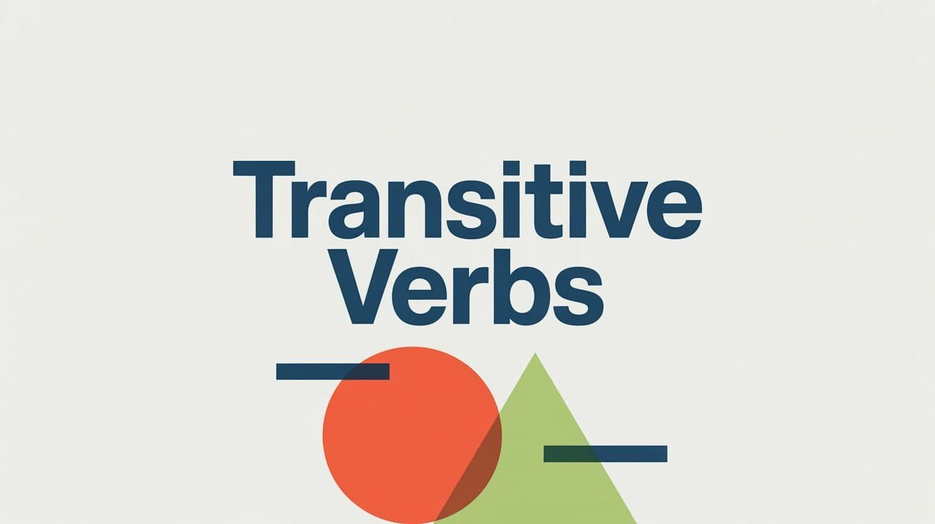 Transitive Verbs in English