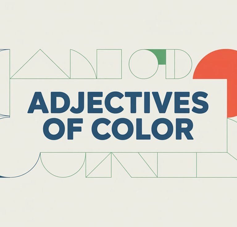 What Are Adjectives of Color