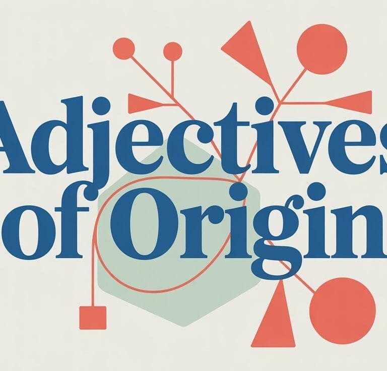 Adjectives of Origin