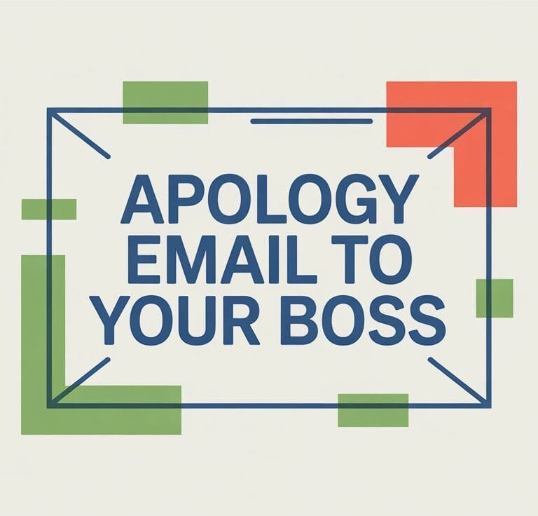 Apology Email to Your Boss