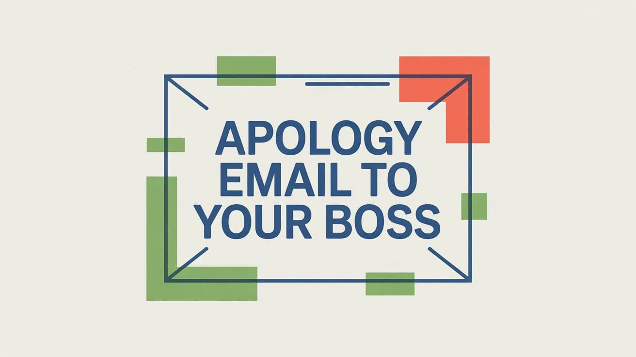Apology Email to Your Boss