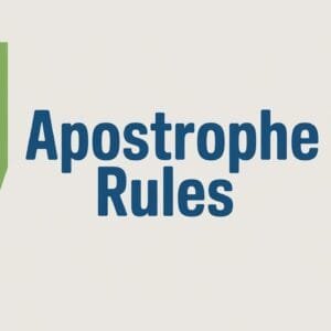 Apostrophe Rules in English