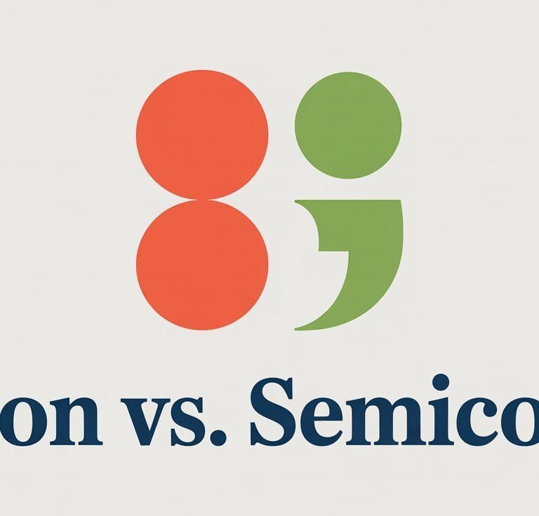 Colon vs Semicolon