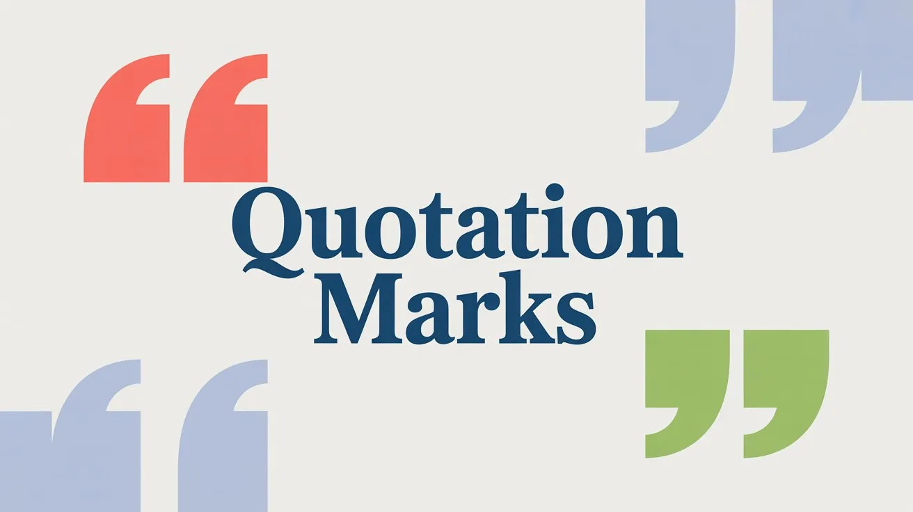 Quotation Marks in English