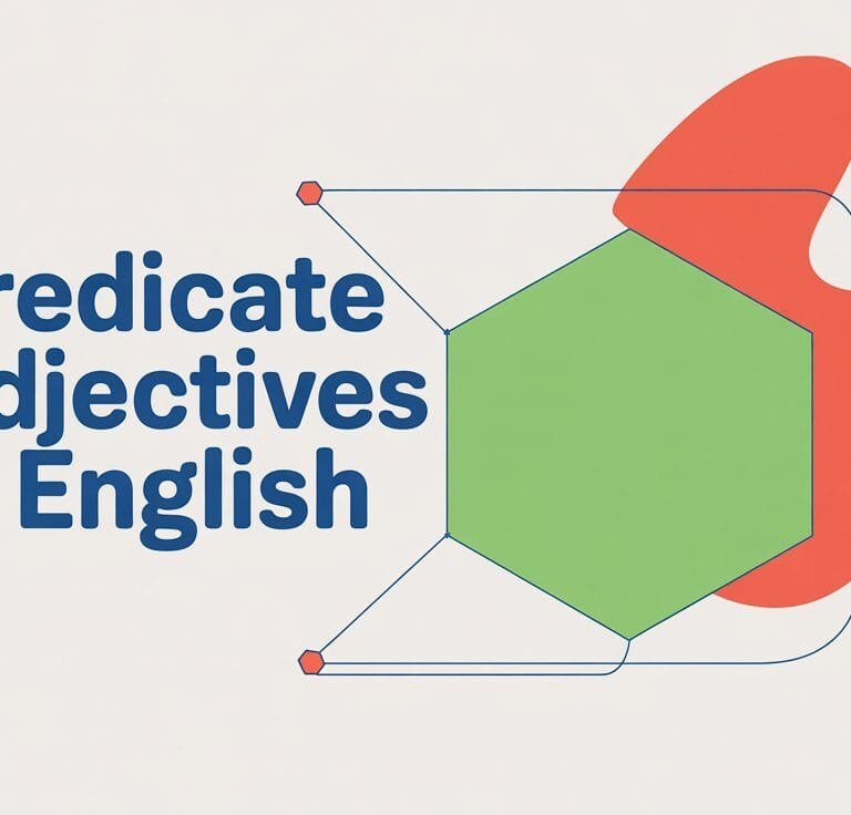 Predicate Adjectives in English