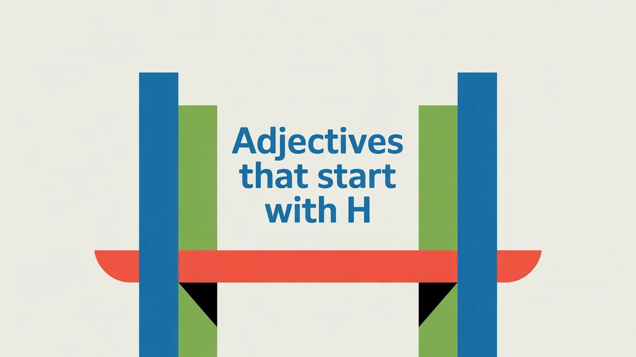 Adjectives That Start With H