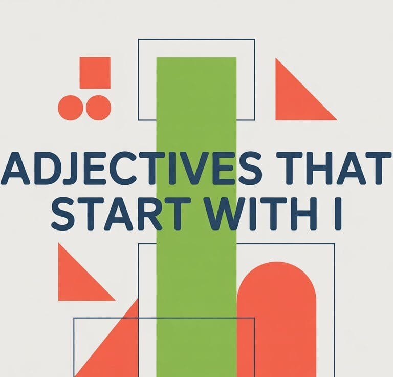 Adjectives That Start With I