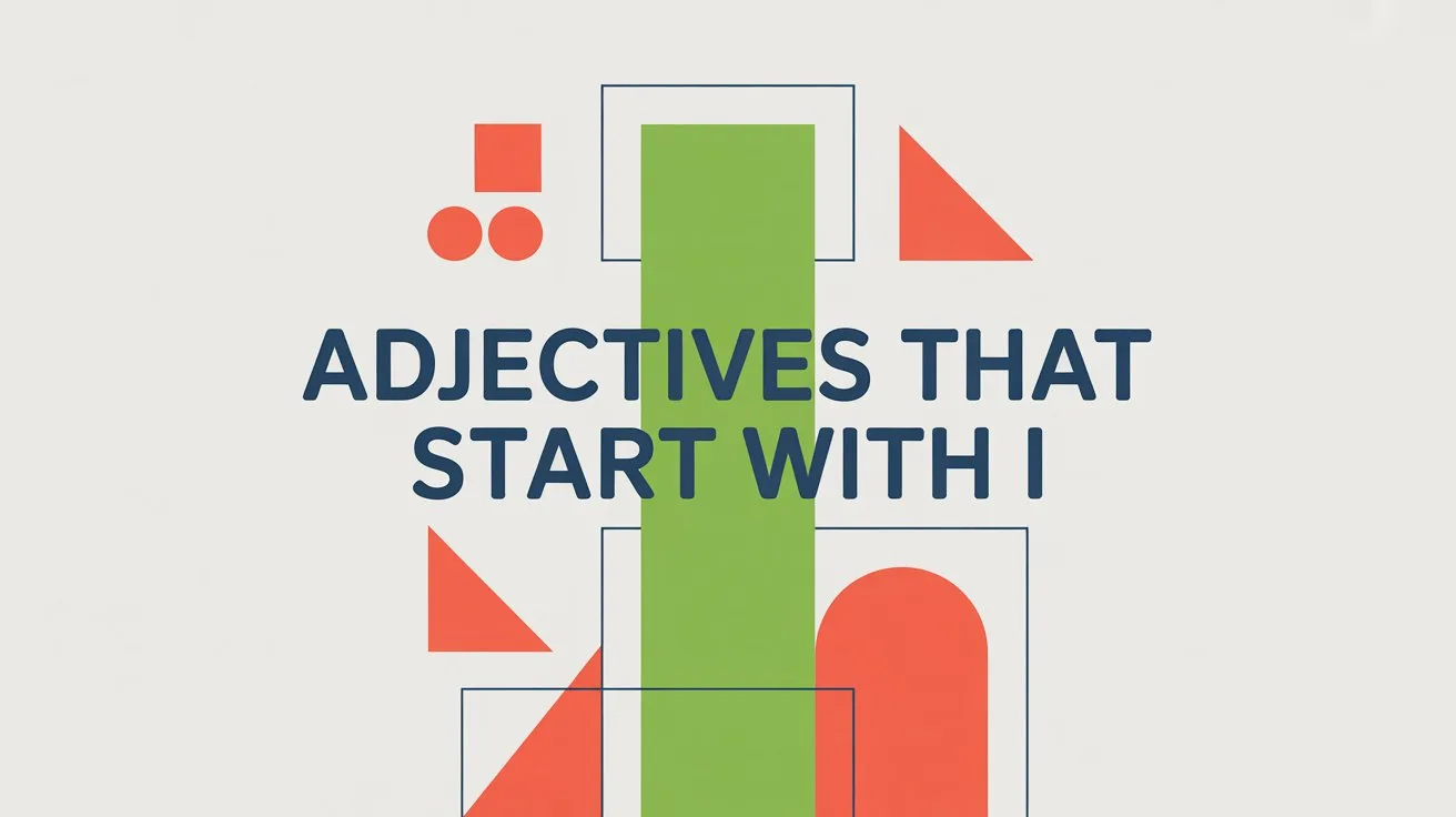 Adjectives That Start With I