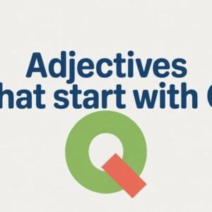 Adjectives That Start With Q