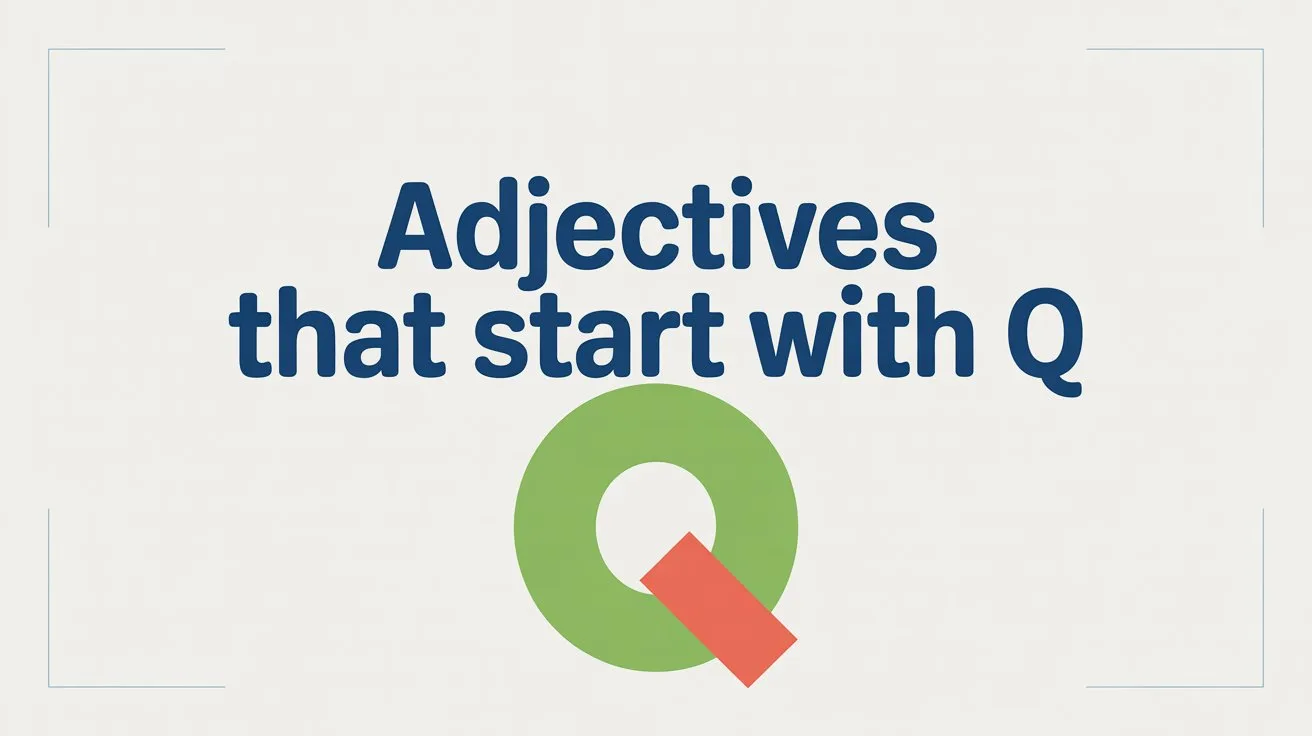 Adjectives That Start With Q
