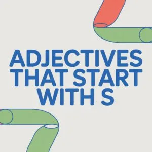 Adjectives That Start With S