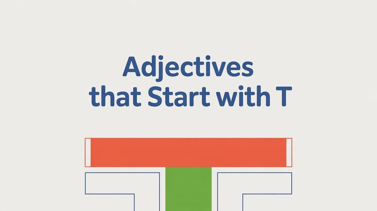 Adjectives That Start With T